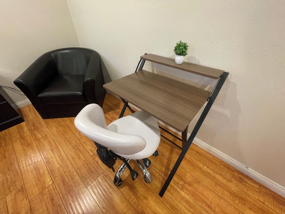 Office table in Main Bedroom 