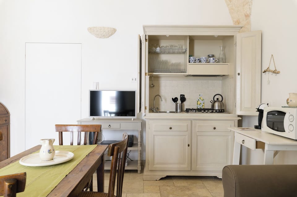 Apartment | Private kitchen | Fridge, microwave, espresso maker, electric kettle