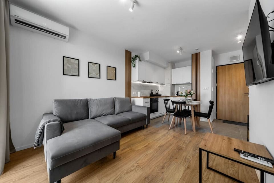 Comfortable Living Room with Sofa Bed and Smart TV | Book Now with RENTUJEMY