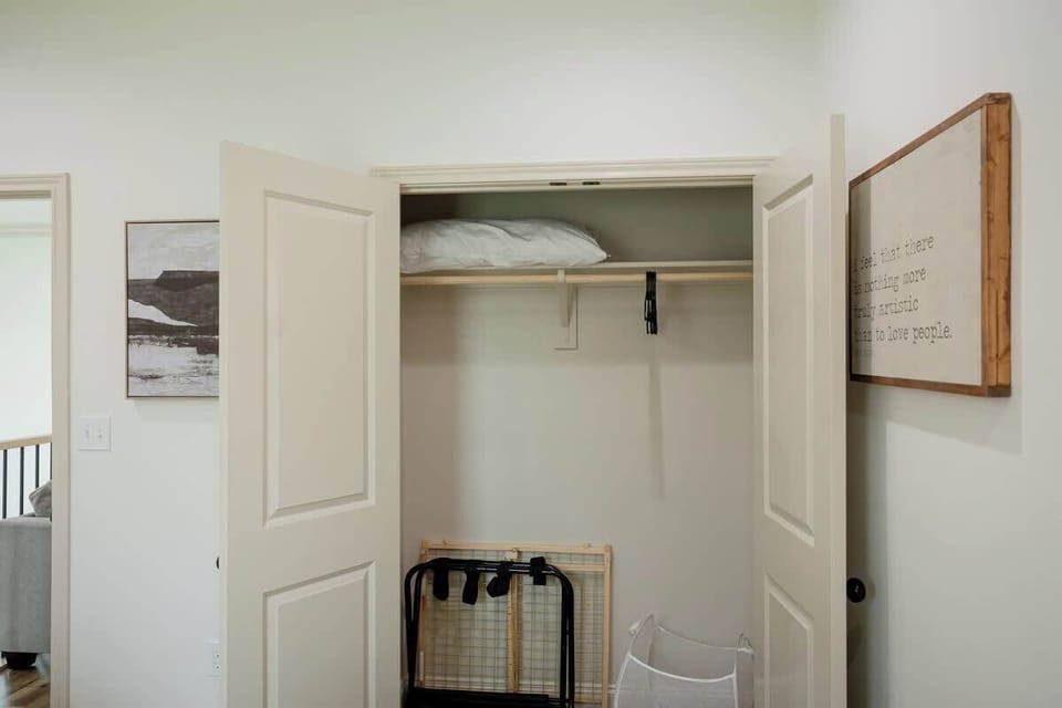 Twin bedroom closet