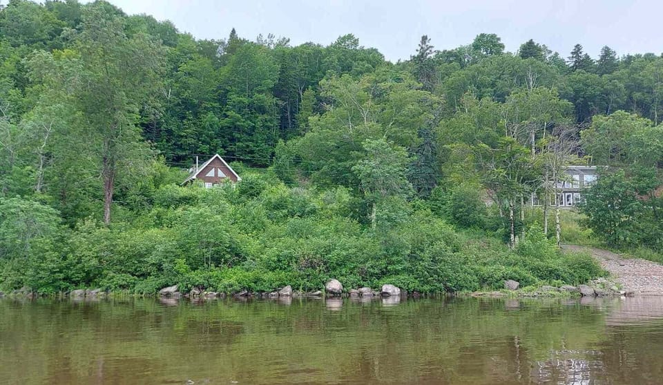 View of cottage from the river.