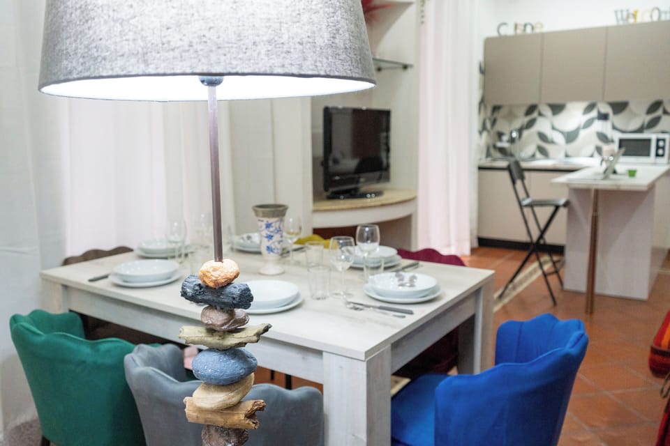 Apartment | Living area | 35-inch flat-screen TV with digital channels