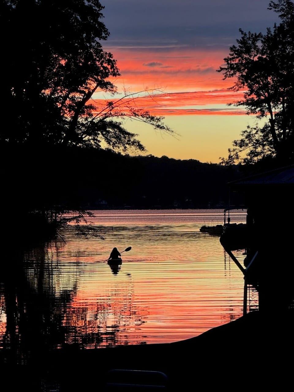 Sunset view from the creek