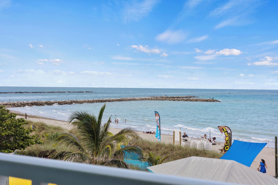 Jetty views from the private balcony.