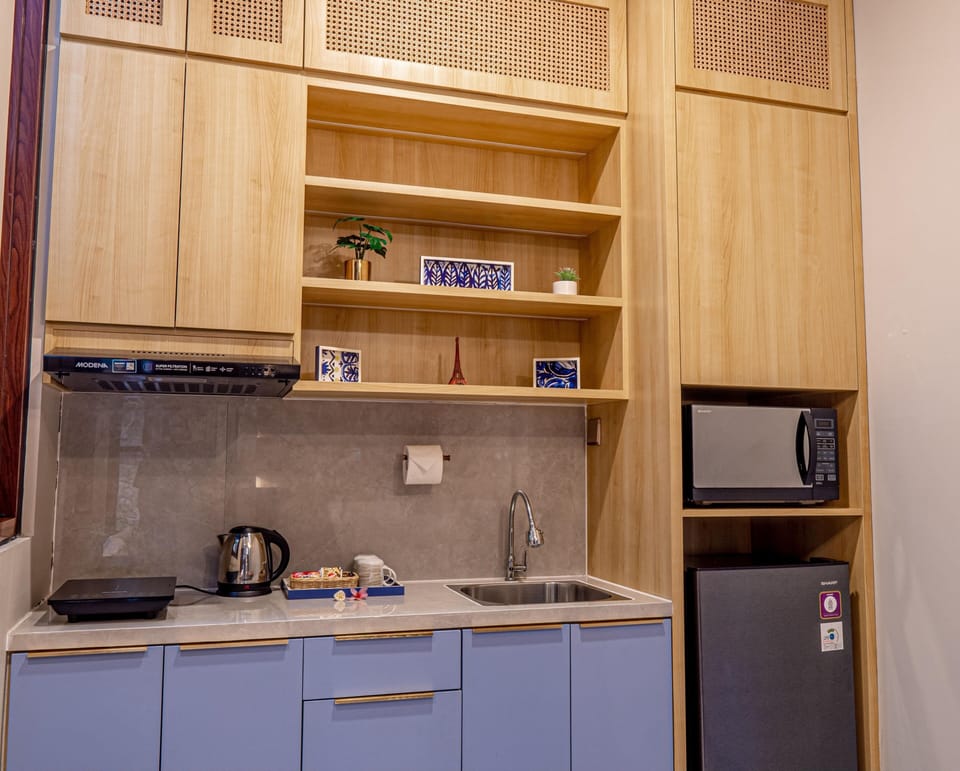 Standard Villa, Non Smoking | Private kitchen | Full-size fridge, microwave, stovetop, dishwasher