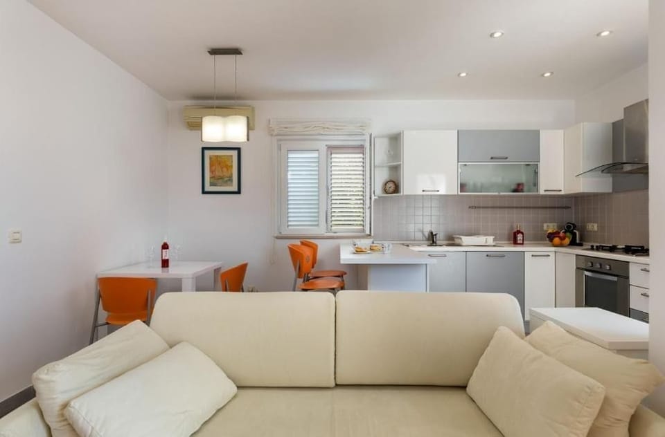 Classic Apartment, 1 Bedroom | Living area | LED TV