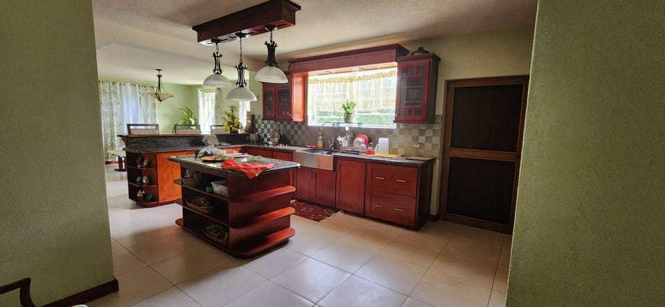 Open plan, spacious and well appointed kitchen on ground level