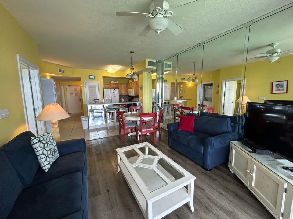 Condo, 1 King Bed with Sofa bed (Sunrise Beach 2107) | Living area | TV