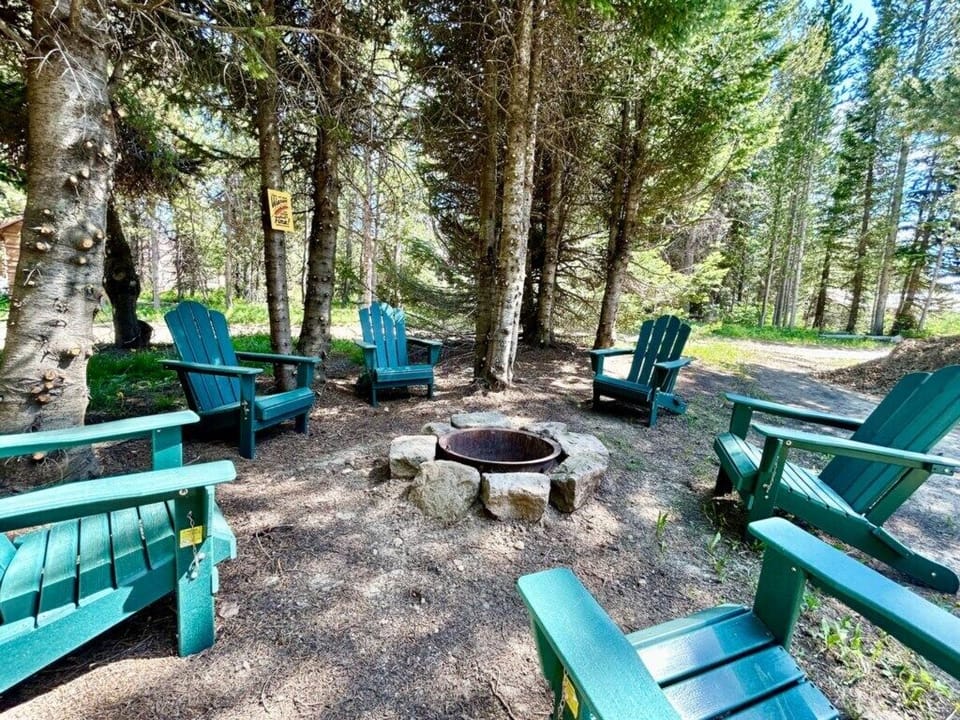 Relax and enjoy an evening around your wood burning fire pit.  