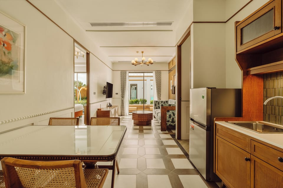 Two-bedroom Lagoon Suite Villa (Up to 4 Guests) (Free Drop-off Airport Transfer) | In-room safe, laptop workspace, blackout drapes, iron/ironing board