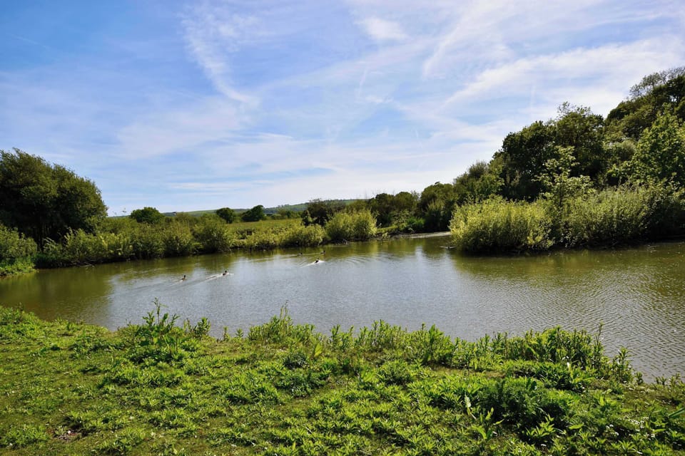 The bottom fishing lake at Roebeck Country park