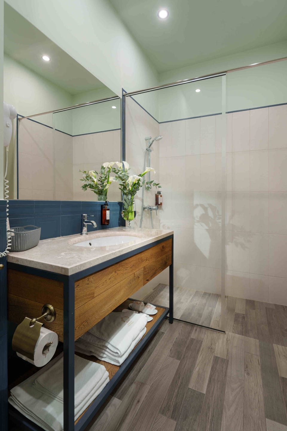 Luxury Room | Bathroom | Shower, free toiletries, hair dryer, bathrobes