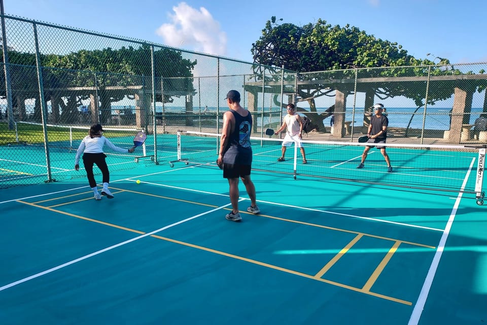 Pickleball courts down the street