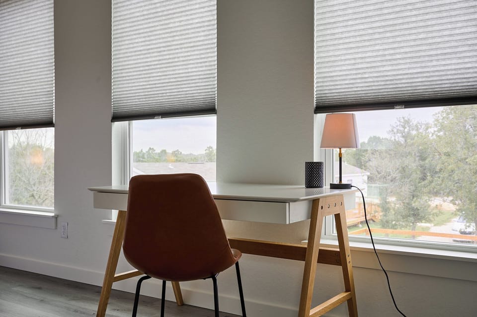 Workspace with a view in bedroom 2