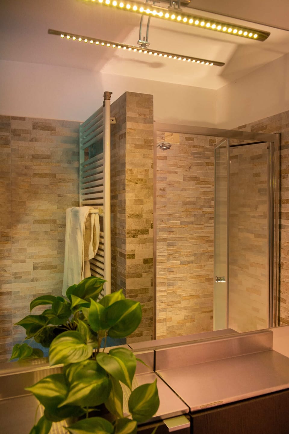 Classic Double Room, Garden View | Bathroom | Shower, hair dryer, towels, soap