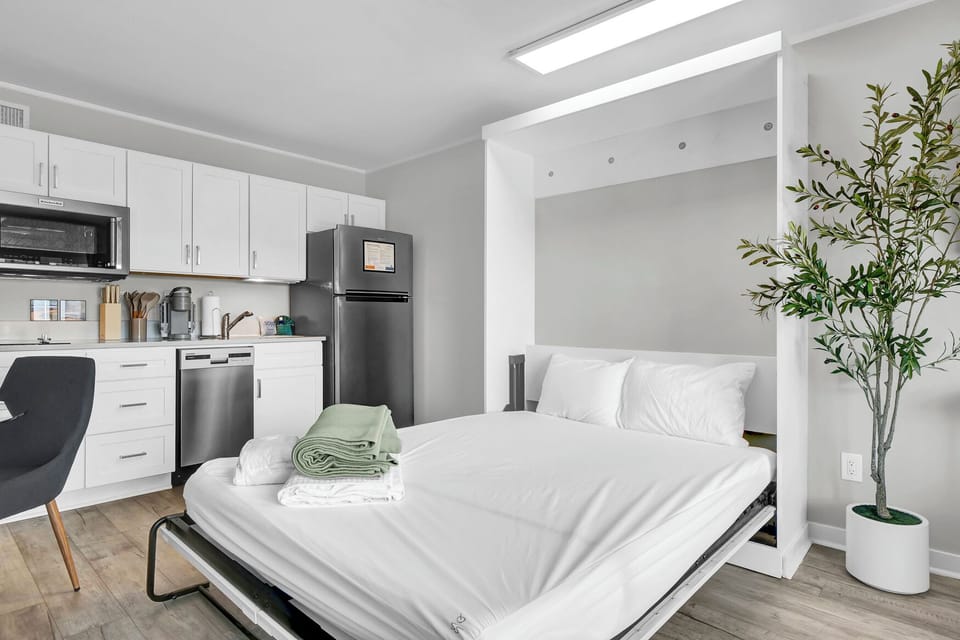 Extra linens for the murphy bed can be requested ahead of your stay