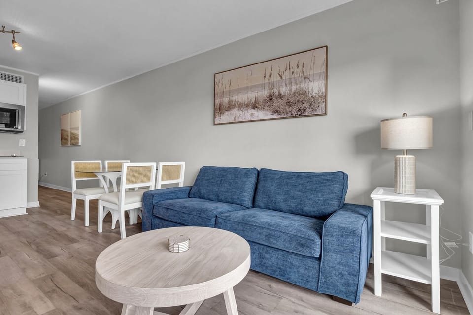 A large sectional couch