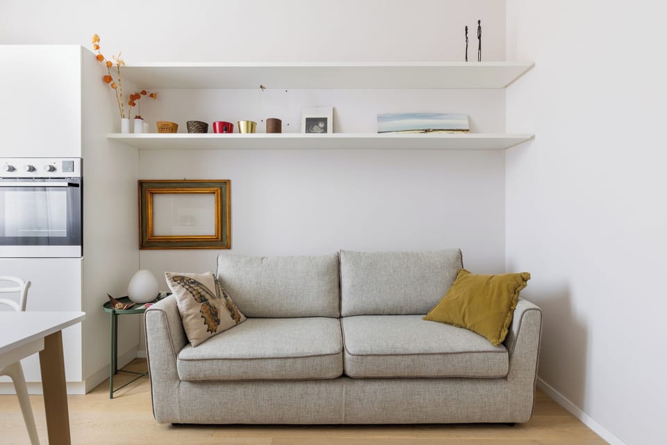 Apartment, Balcony | Living area | 35-inch TV with digital channels