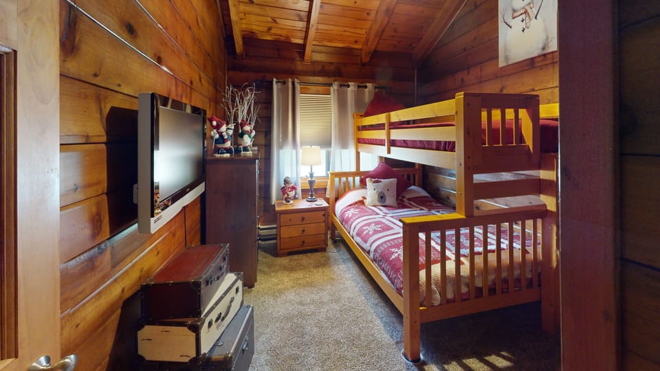 Indoors, Screen, Hardwood, Stained Wood, TV