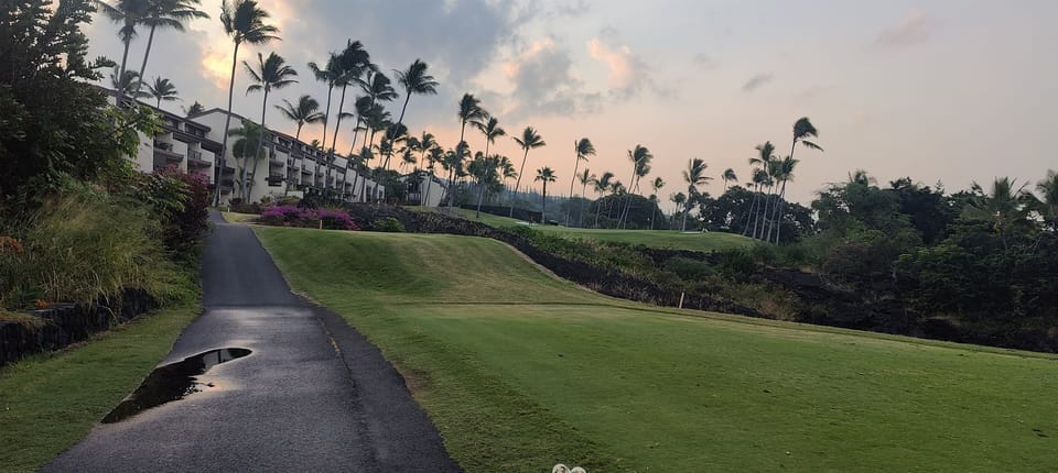 Situated at 18th hole of Kona Country Club-ground floor unit gives the best close up view.