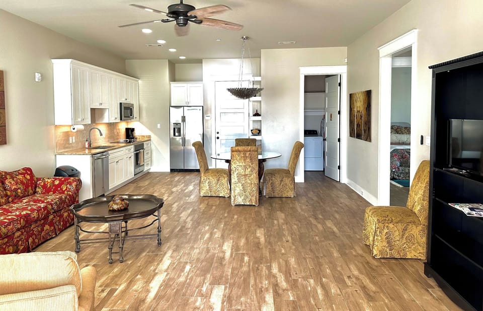 Large open kitchen and living room 