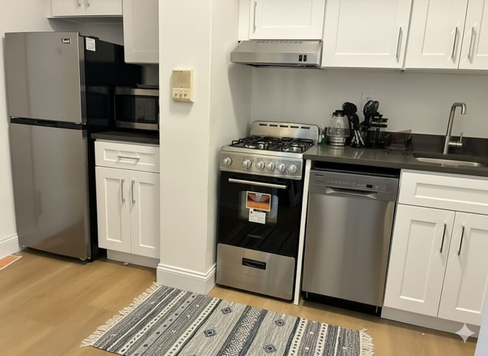 Fully equipped kitchen — West Village vacation rental, Downtown Manhattan