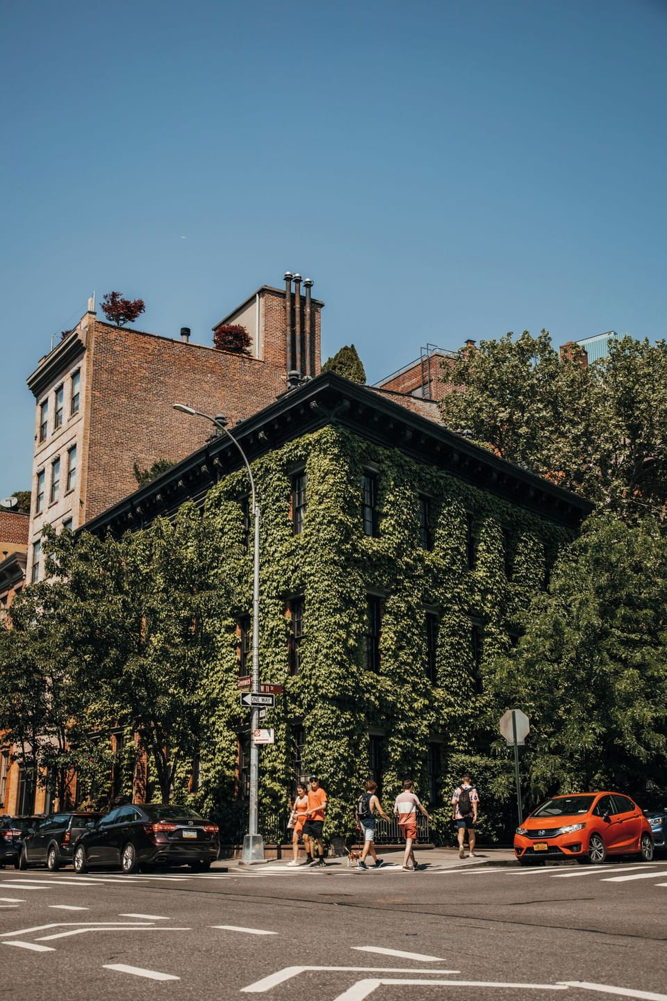 Ivy-covered building near your West Village rental, NYC