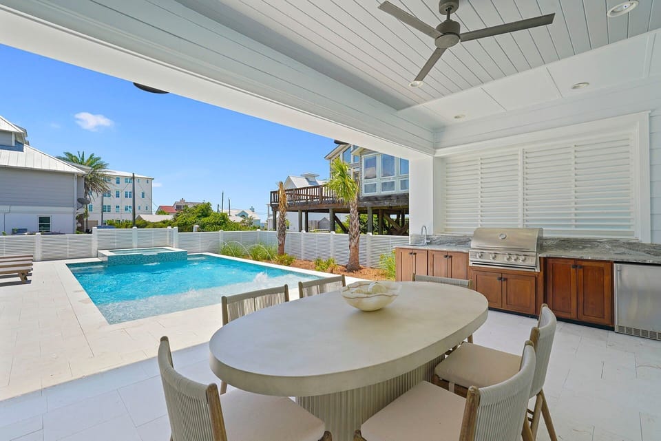310 Pompano St - Inlet Beach - Outdoor Kitchen, Private Pool & Seating
