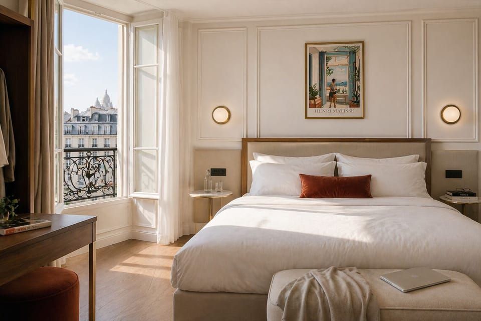 Deluxe Double Room | Premium bedding, in-room safe, desk, laptop workspace