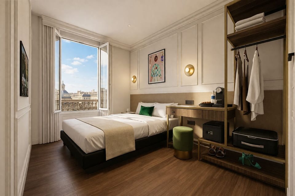 Deluxe Double Room | Premium bedding, in-room safe, desk, laptop workspace