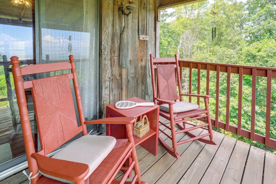 Covered Deck | Rocking Chairs