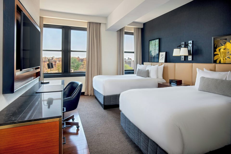 Room, 2 Double Beds | Frette Italian sheets, hypo-allergenic bedding, pillowtop beds