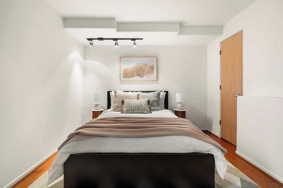 Bedroom 3: Full size bed, bathroom with shower next door.