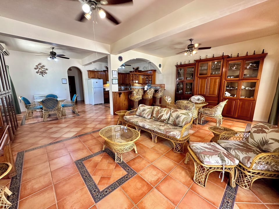 Three BDR main living area with dining room and kitchen