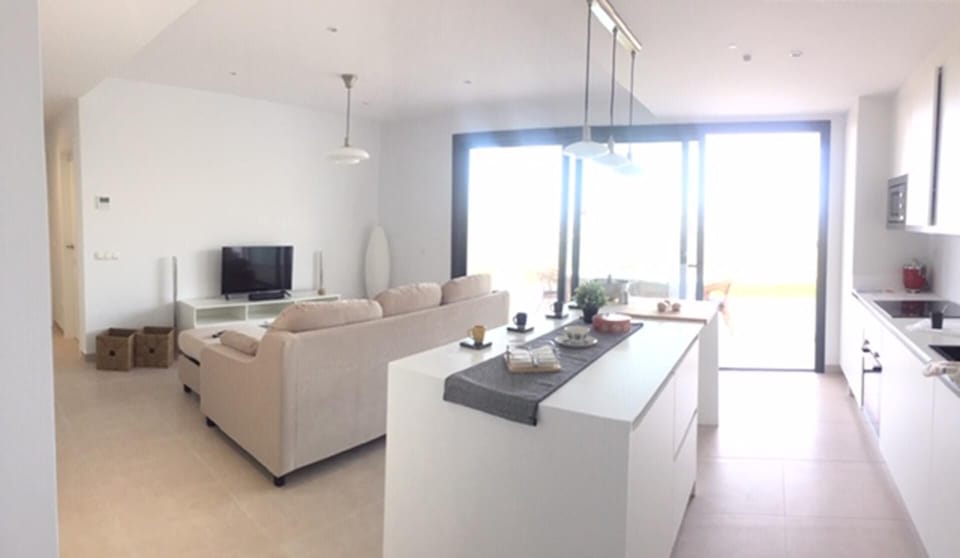 Apartment | Private kitchen | Fridge, microwave, oven, stovetop