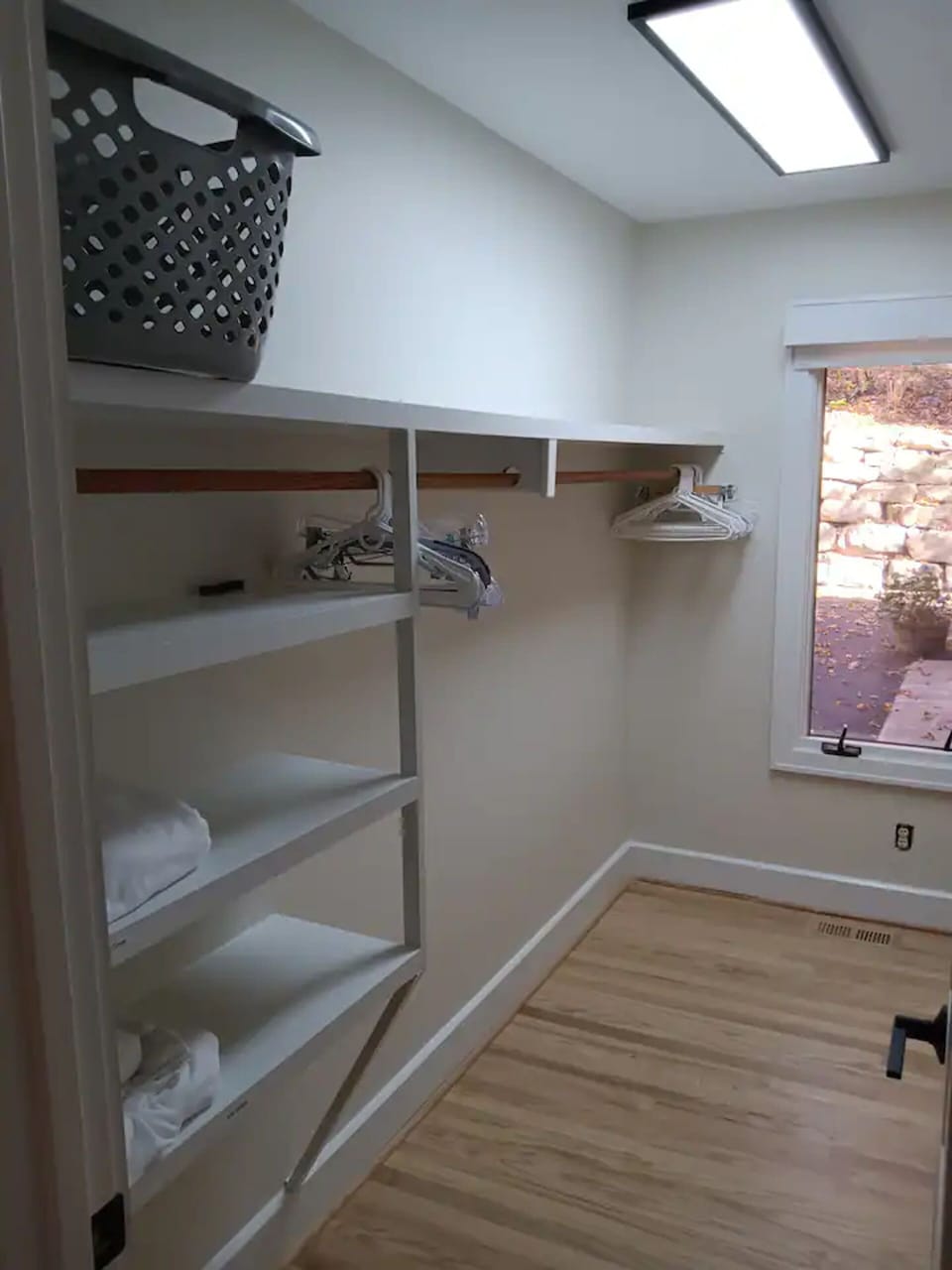 Master walk-in closet upstairs.