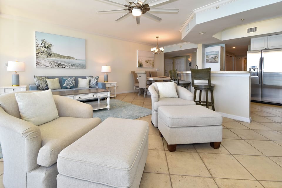 Silver Shells St. Croix 901 - Living Area Into Dining Area