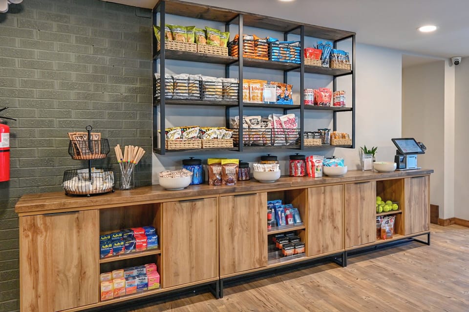 Snack & Beverage Assortment for Sale Near Front Lobby