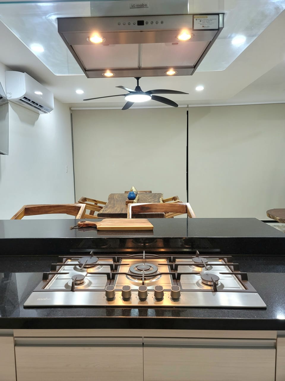 full kitchen.