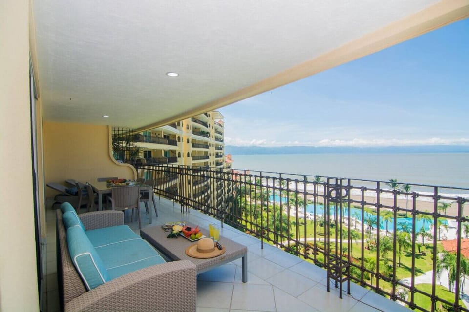 Terrace with ocean view