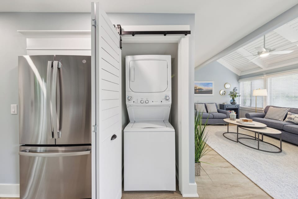 Washer and dryer for the comforts of the home while on vacay