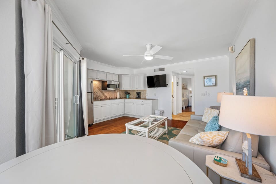 Open Layout with coastal decor