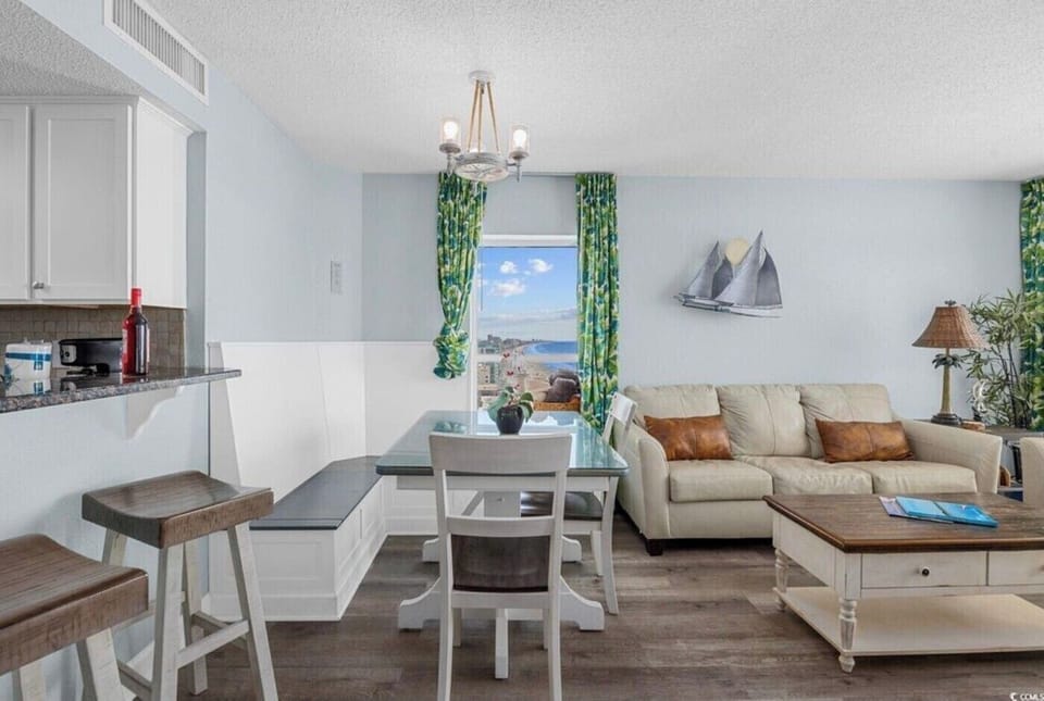 Dining Area With Ocean Views Of The Beach