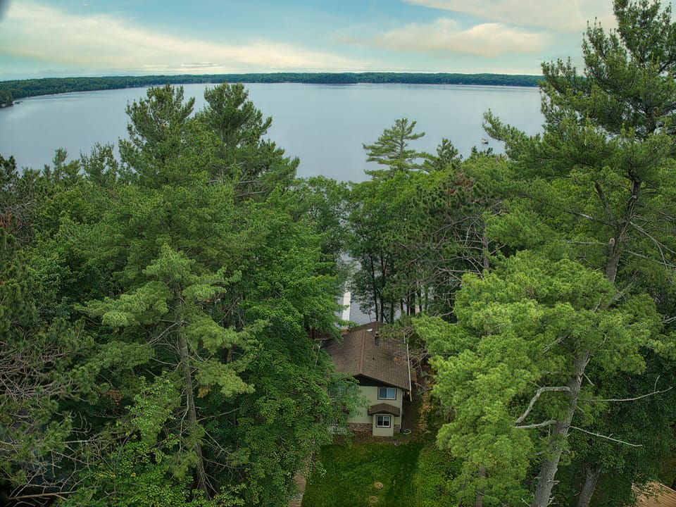 Aerial view on Grindstone Lake