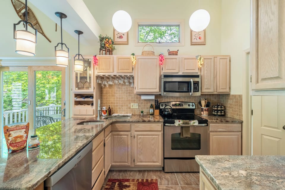 Fully-equipped kitchen.