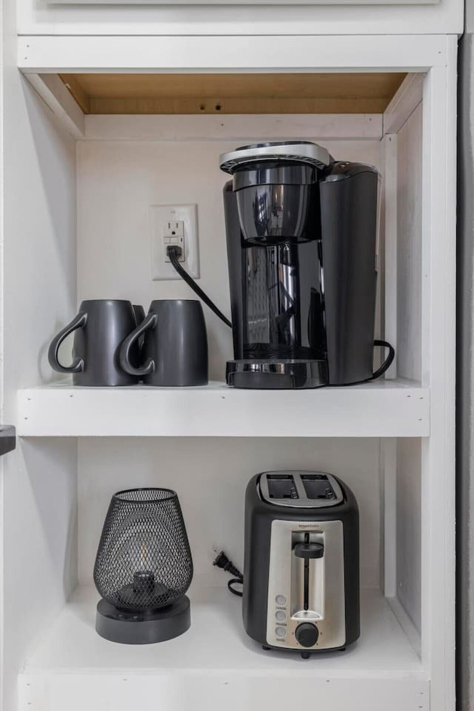 Start your day right with a cozy coffee nook.