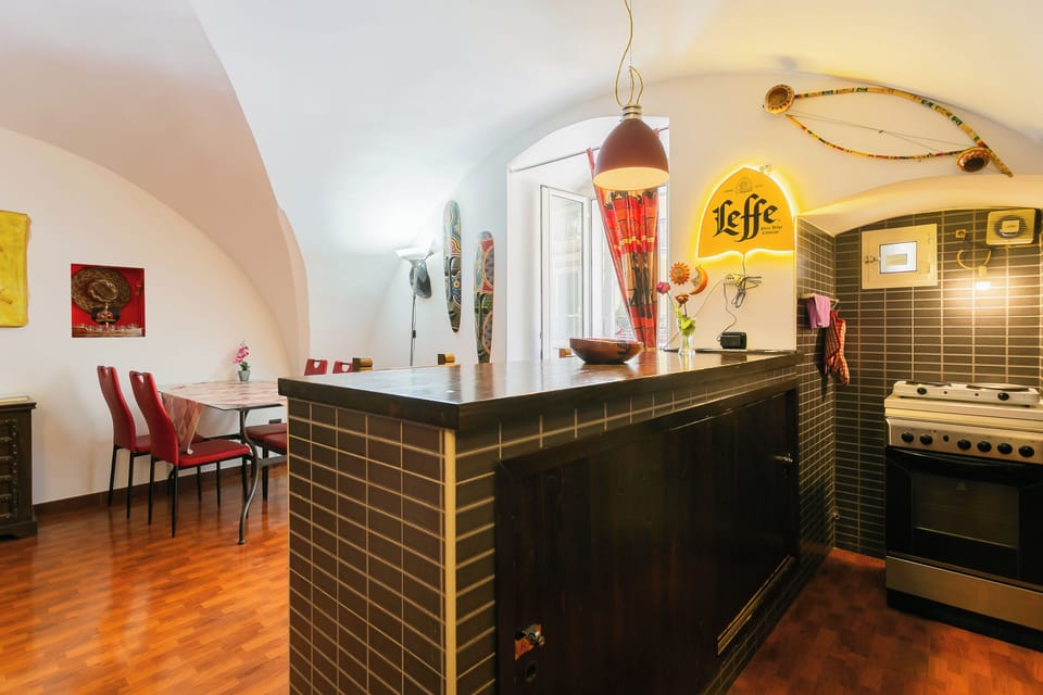 Apartment | Private kitchen | Electric kettle, dining table