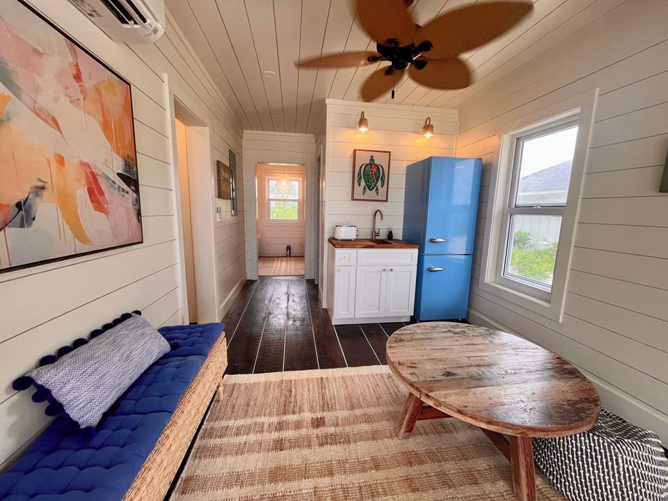 Our one-bedroom, two-bath bunk house can be added to your reservation for an additional charge!