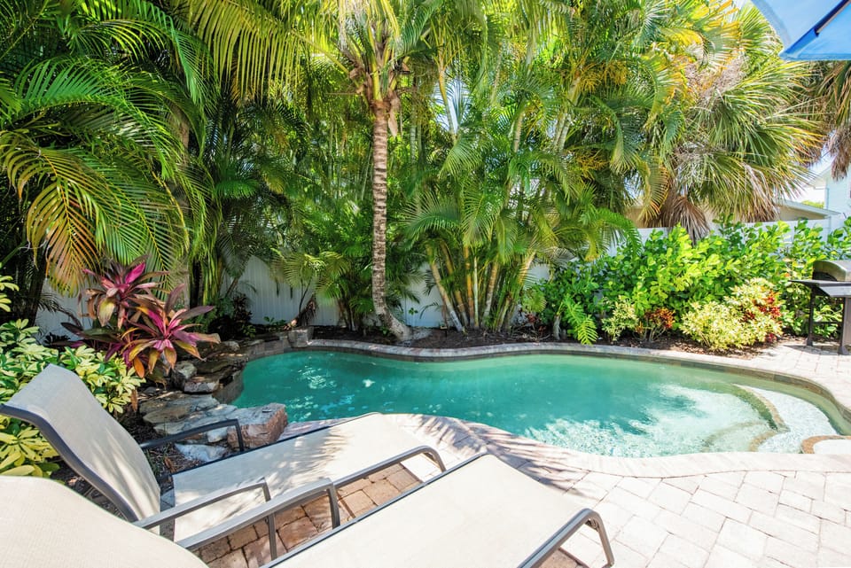 Private Tropical pool area