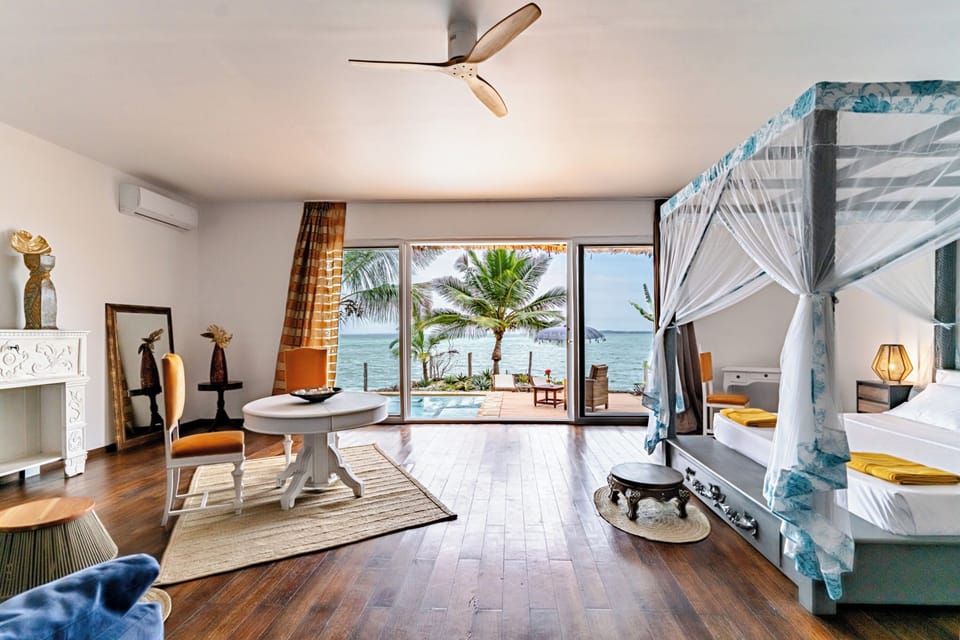 Luxury Villa, Private Pool, Sea View | Premium bedding, minibar, in-room safe, iron/ironing board